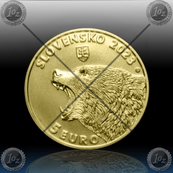 5 EVRO SLOVAŠKA 2023 "FAUNA in FLORA - RJAVI MEDVED" BU